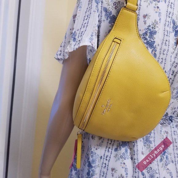 KATE SPADE BELT BAG FANNY YARROW GOLD YELLOW - Picture 9 of 10
